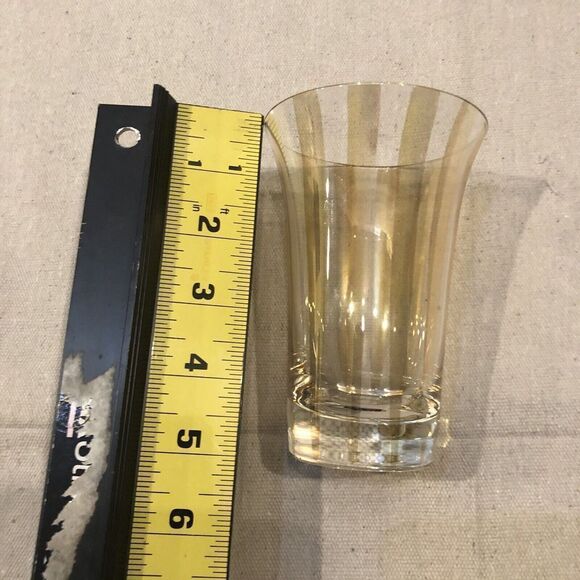 Vtg SP Collection 1997 Handmade in Poland Glass Clear Striped Glass 11pc Green - Picture 8 of 11